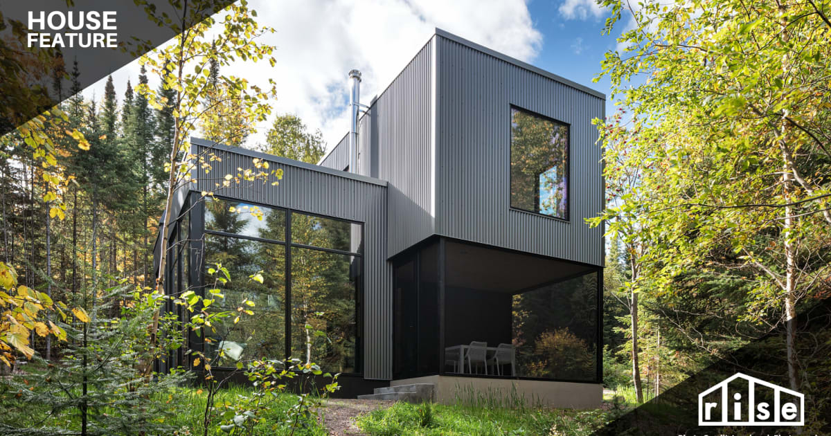 Modern meets Rugged in this 950sqft Minnesota Cabin