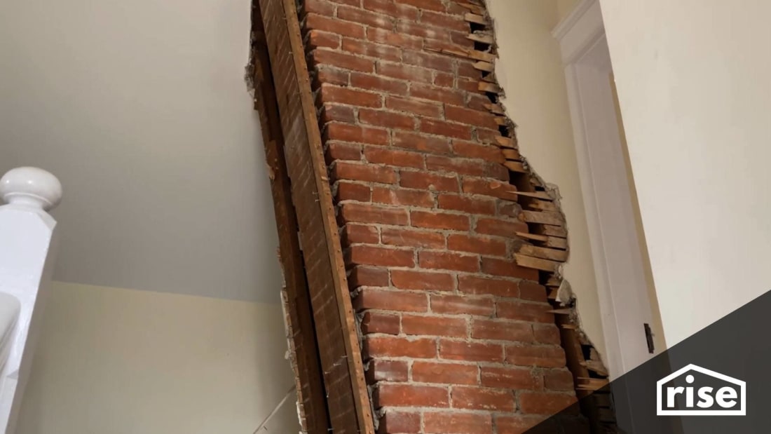 rise header removing a chimney
