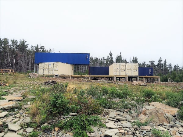 container home by the sea