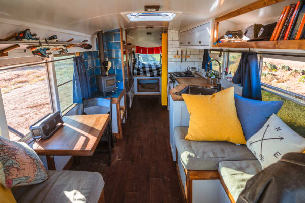 skoolie interior