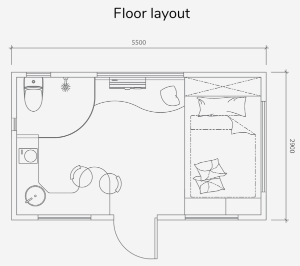 CubeOne Floorplan