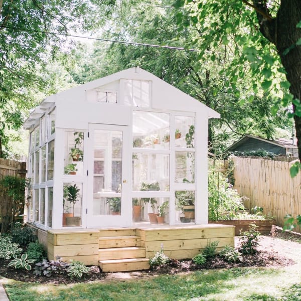 Reclaimed Window Greenhouse ANDI TEGGART