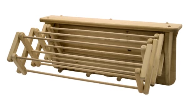 expandable wood clothes rack