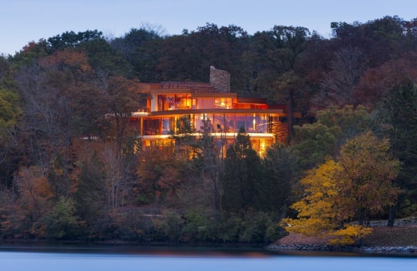 Exterior Whole House From the Lake