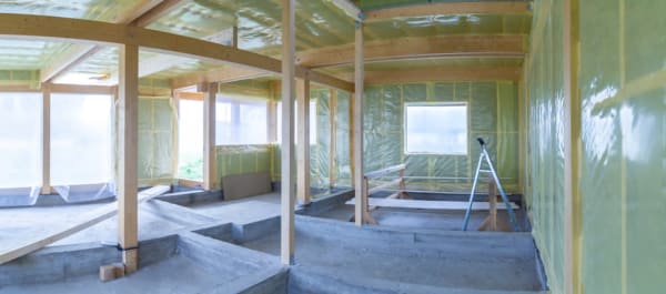 Framed and Insulated Walls