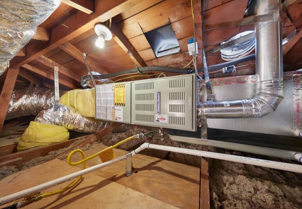 HVAC in Attic