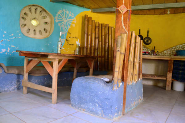 El Salvador house cob house interior
