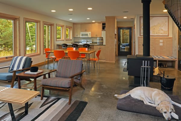 Lake Superior Living Room and Kitchen