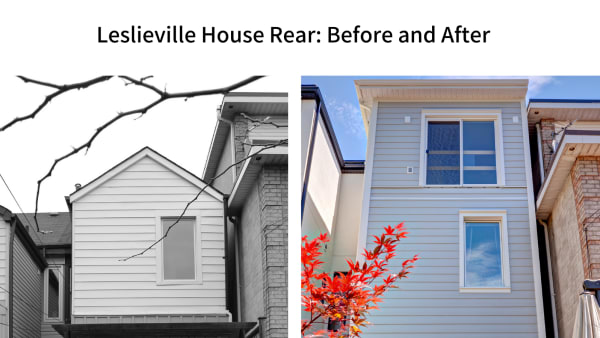 Leslieville Rear Before and After
