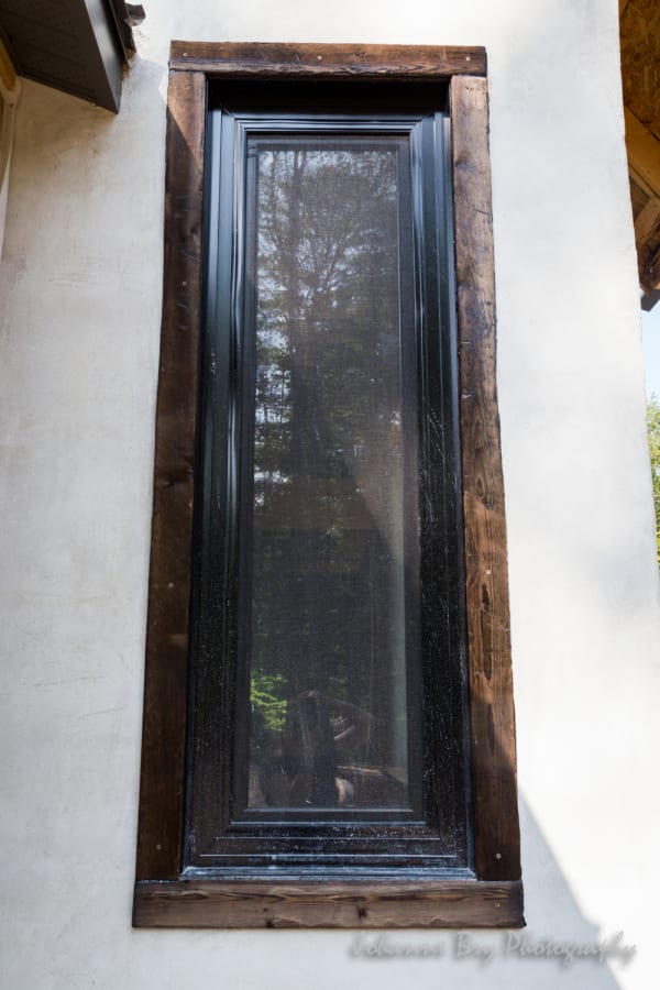 hemp house shou sugi ban window