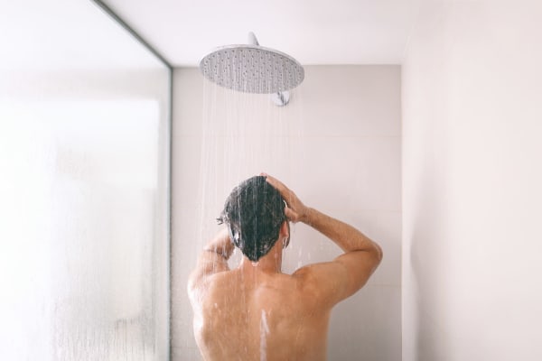Man in Shower