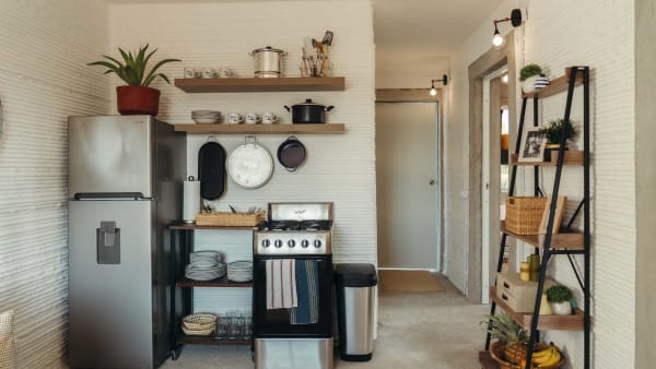 3D Printed House Kitchen Joshua Perez, New Story