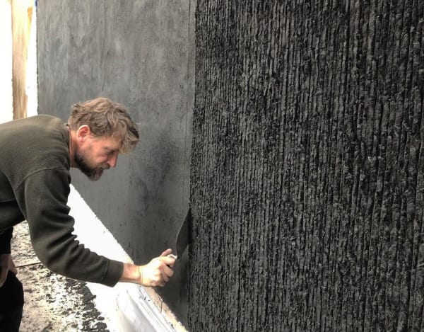 Textured Earth Plaster Wall Application Rebearth Instagram