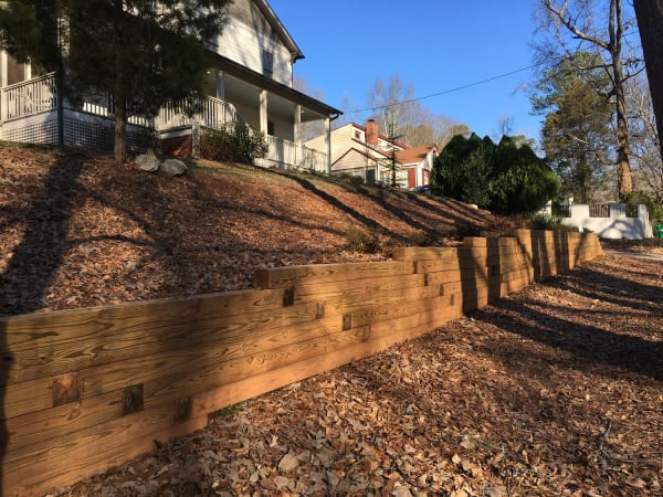 Timber Retaining Wall Luxury Landscape Supply