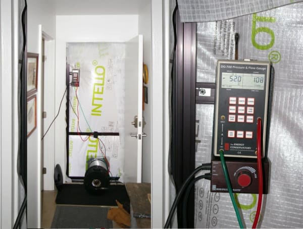 Rochester Passiv Haus Blower Door Test
