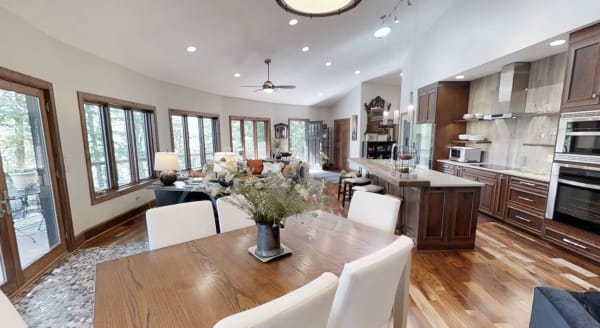 Virginia Round House Kitchen.and Living Areas