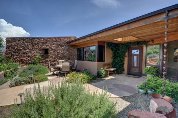 Sedona Net-Zero House Main Entrance