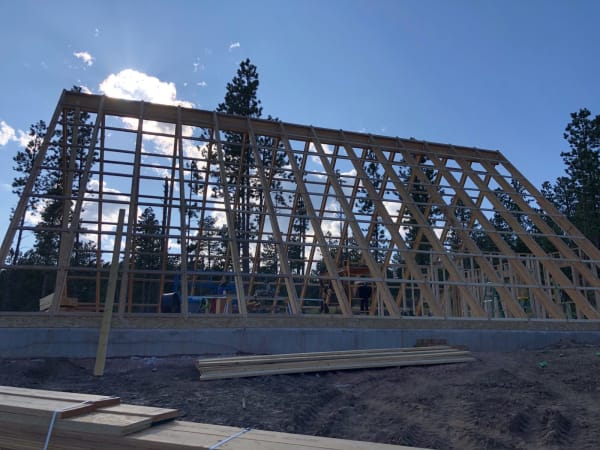 South Dakota Off Grid A Frame Framing Pangea Design Group