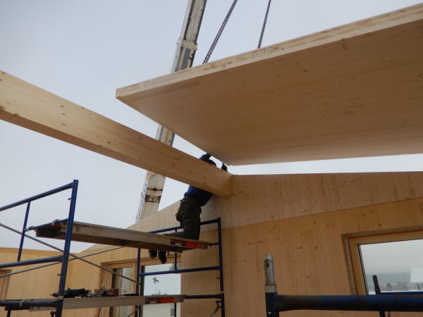 Stich Passive House Roof Installation