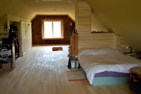 strawbale house attic