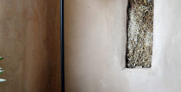 truth window in a straw bale home