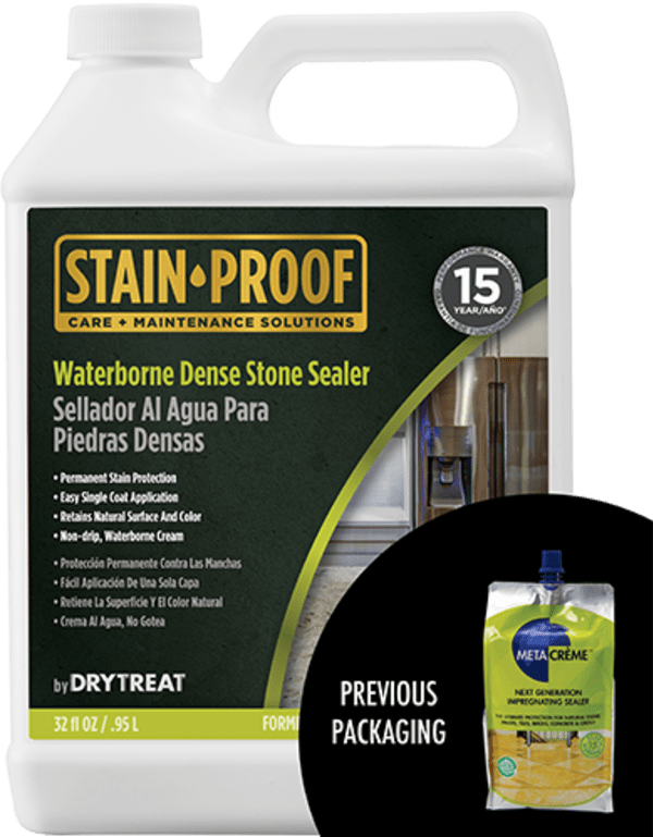 Waterborne Dense Stone Sealer DryTreat Meta Crème
