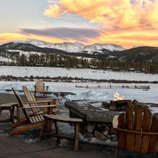 Winter Firepit a tDevil's Thumb Ranch Design Fodder Instagram