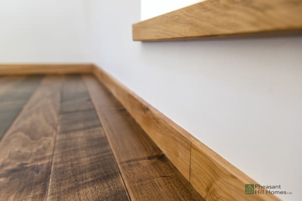Yakisugi House Baseboard Detail
