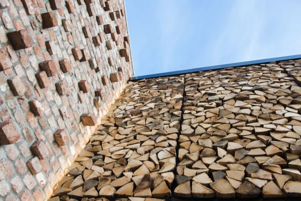 ZEB net zero home brick exterior