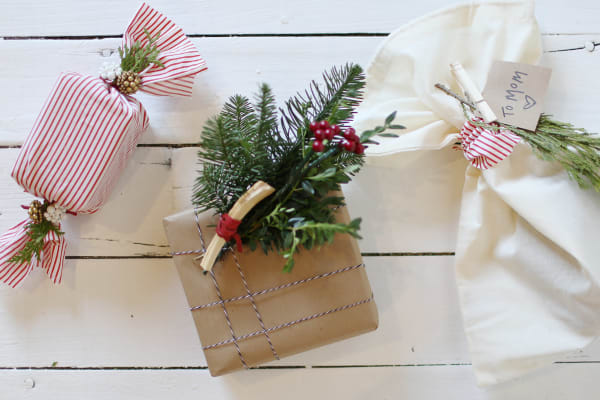 sustainable gift wrapping
