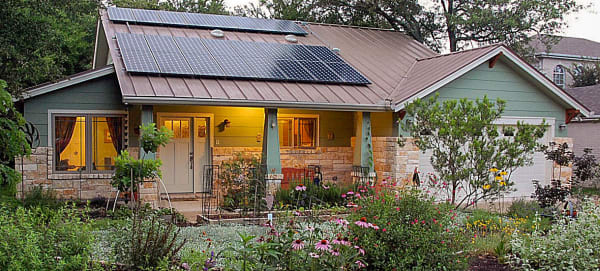 net zero home exterior in austin