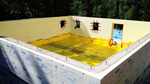 ICF foundation of super-home