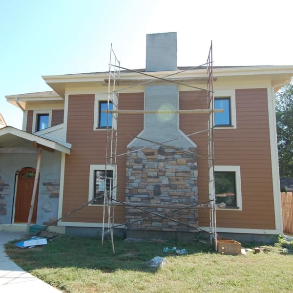 chimney and siding