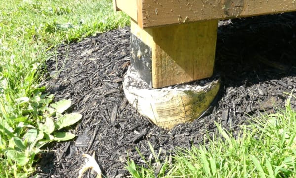 Concrete Pier Supporting a Deck