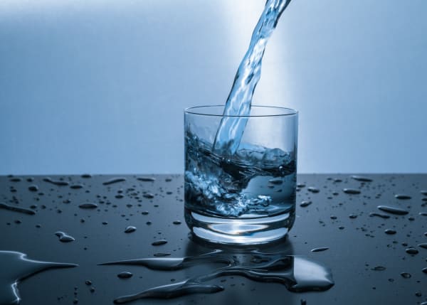 drinking water