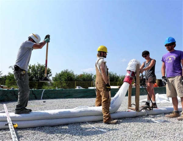 earthbag foundation 4