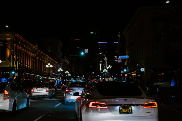 Tesla Model 3 in Traffic Gabe Pierce Unsplash