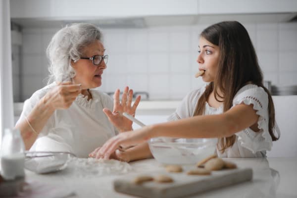 Grandmother with Grandaughter