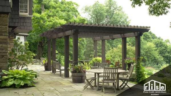 heavy timber pergola