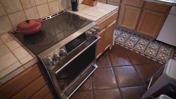An electric induction stove