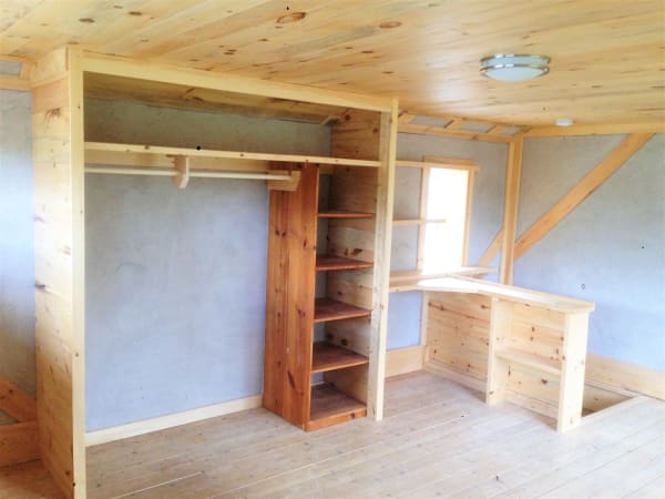 hempcrete apartment loft closet