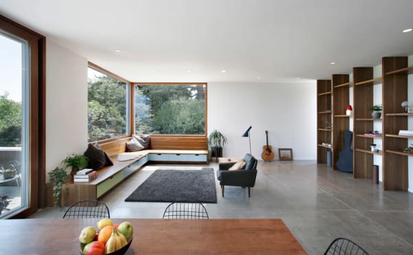 madrona passive house living room