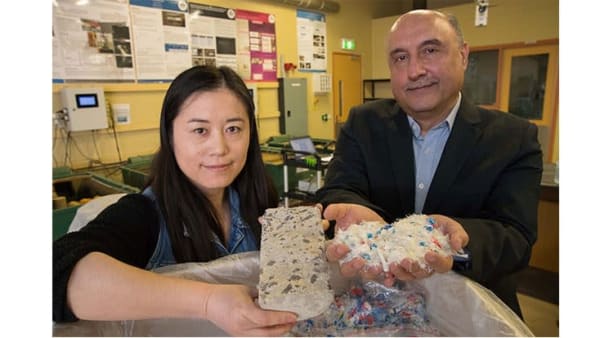 medical waste and concrete