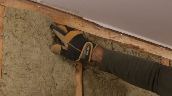 installing mineral wool