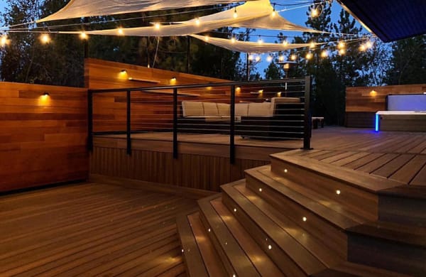 Outdoor Integrated Deck Lighting National Decking