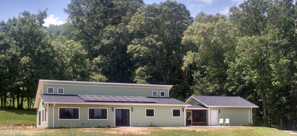 panelized prefab with solar panels
