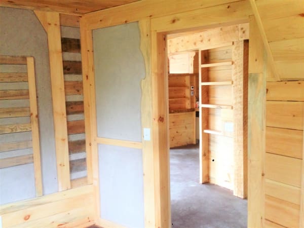 hempcrete apartment hallway