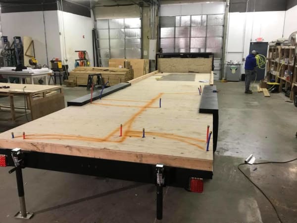 portland tiny home trailer sub floor