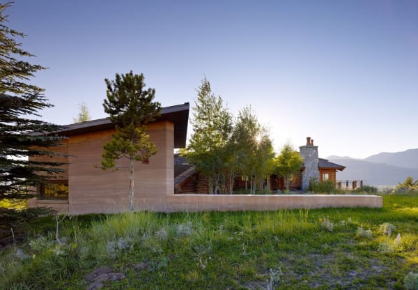 rammed earth wyoming exterior