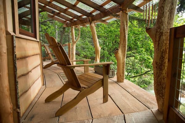 reclaimed wood deck